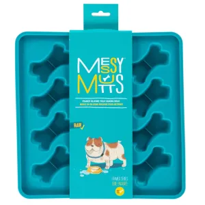 Messy Mutts Framed Silicone Dog Treat Making Mold (12 Bones, Blue) dog bones rawhide chew sticks dog jerky bacon bone