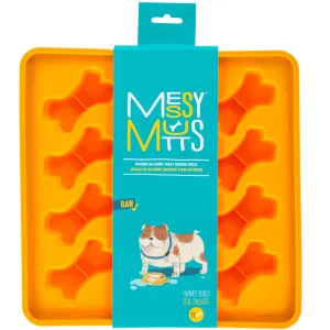 Messy Mutts Framed Silicone Dog Treat Making Mold (12 Bones, Orange) dog bones rawhide chew sticks dog jerky bacon bone
