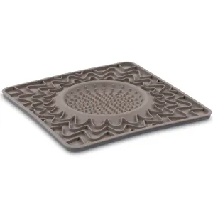 Messy Mutts Framed Silicone Interactive Dog Licking Bowl Mat (Grey) dog puzzle toy dog slow feeder dog treat ball dog brain toy dog feeder toy