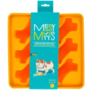 Messy Mutts Framed Silicone Popsicle  Dog Treat Mold (6 Bones, Orange) fly trap horse fly spray poultry fly control fly repellent farm fly solution