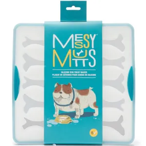 Messy Mutts Silicone Bake & Freeze Dog Treat Maker (15 Small Bones, Clear) dog toys interactive dog toy plush dog toy dog rope toy squeaky toy