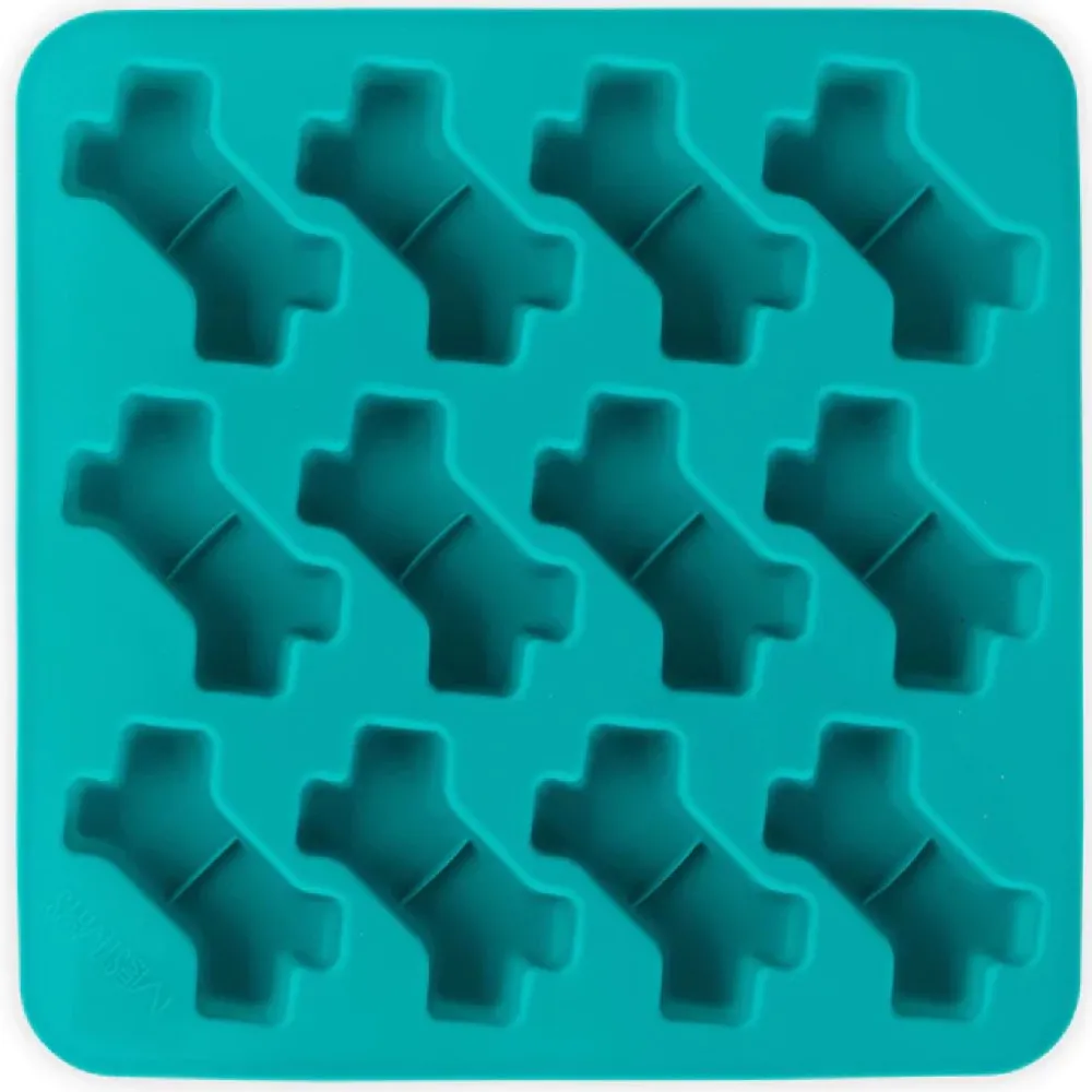 Messy Mutts Silicone Dog Treat Making Mold (12 Bones, Blue) dog supplies dog food toys accessories dog bed