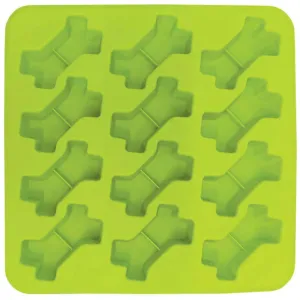 Messy Mutts Silicone Dog Treat Making Mold (12 Bones, Green) dog supplies dog food toys accessories dog bed