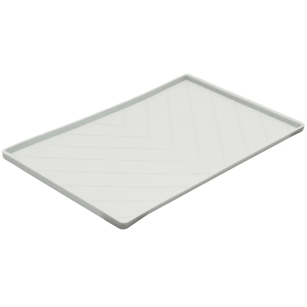 Messy Mutts Silicone Non-Slip Dog Bowl Mat (Light Grey) dog bones rawhide chew sticks dog jerky bacon bone