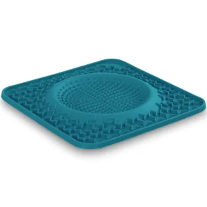 Messy Mutts Silicone Therapeutic Dog Licking Bowl Mat (Blue) dog bones rawhide chew sticks dog jerky bacon bone