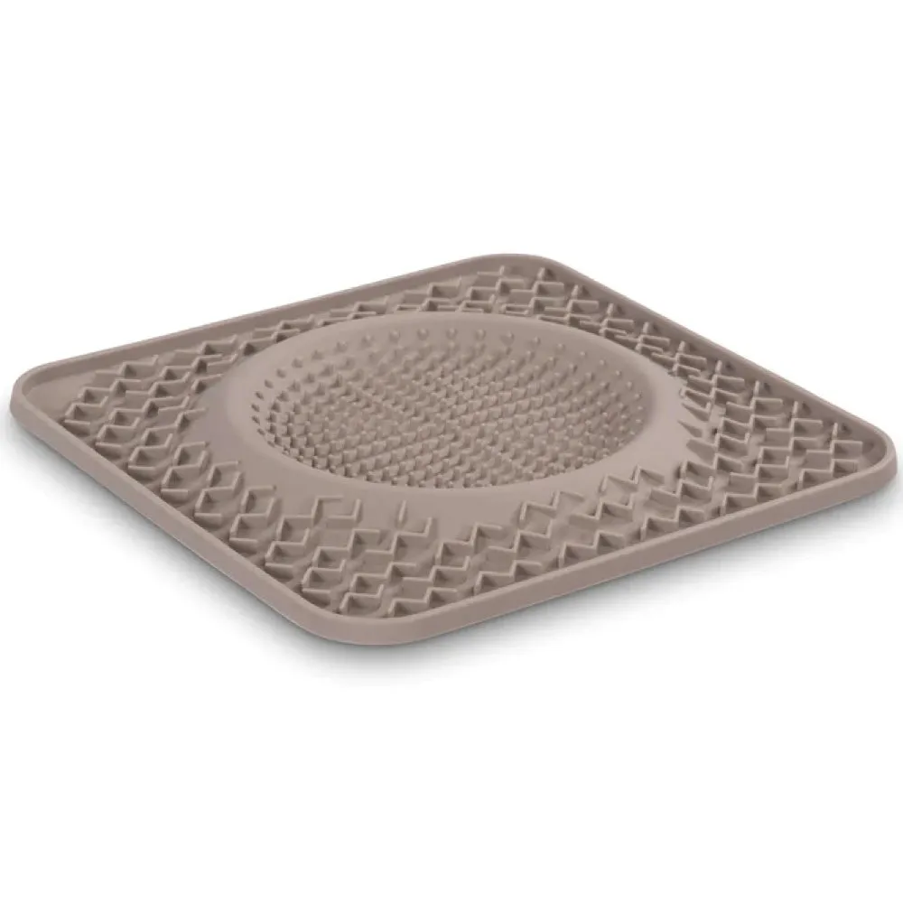 Messy Mutts Silicone Therapeutic Dog Licking Bowl Mat (Grey) dog bones rawhide chew sticks dog jerky bacon bone