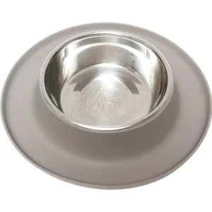 Messy Mutts Single Silicone Feeder with Stainless Bowl - Large 6 Cup Bowl - Grey dog pain relief hip joint supplement senior dog care pet arthritis aid dog skin supplement