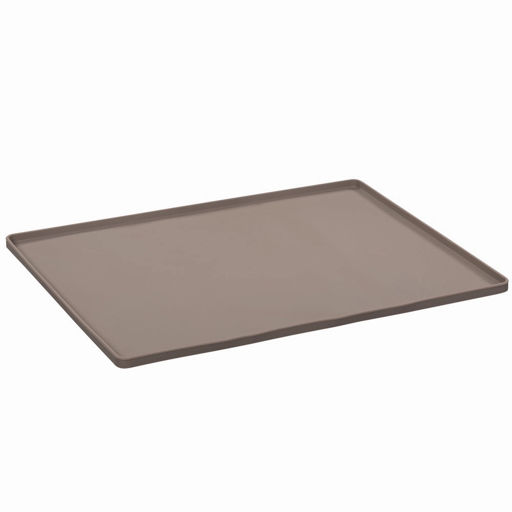 Messy Mutts & Cats Silicone Non-Slip Pet Bowl Mat For Cats & Dogs (Small, Grey) cat leash cat bowtie cat hat cat bandana cat costume