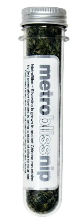 Metro Paws Bliss Nip Organic Silvervine Catnip - 0.4oz tube cat toys interactive cat toys cat teaser wand cat balls cat laser pointer