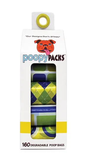 Metro Paws Poopy Packs - Yellow Multi 8pk 160ct dog pain relief hip joint supplement senior dog care pet arthritis aid dog skin supplement