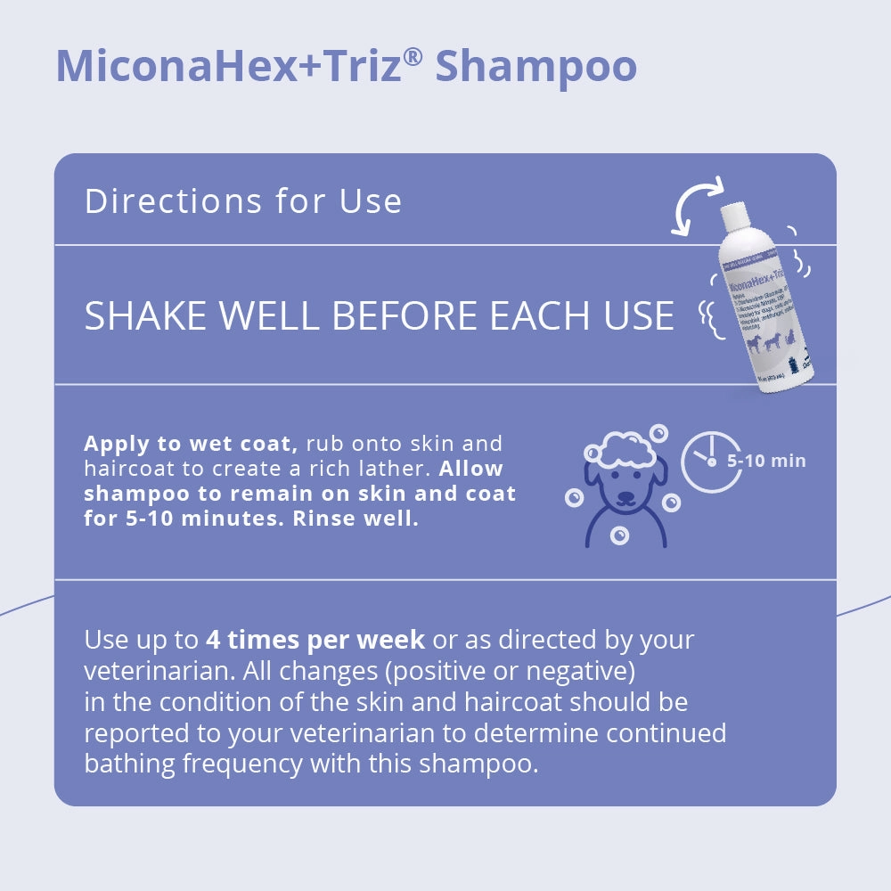 MiconaHex Triz Shampoo, 16 oz