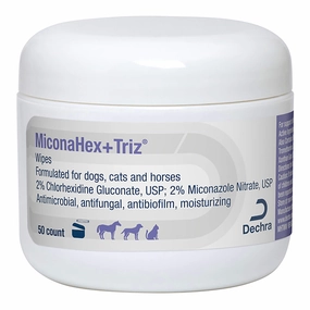 MiconaHex Triz Wipes, 2.25" round, 50 ct jar poultry remedies poultry supplement goat vitamins sheep probiotics animal health boost