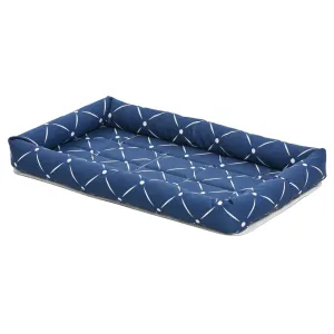 Midwest Quiet Time Couture Blue Ashton Bolster Bed cat supplies cat house cat tree cat feeder cat collar