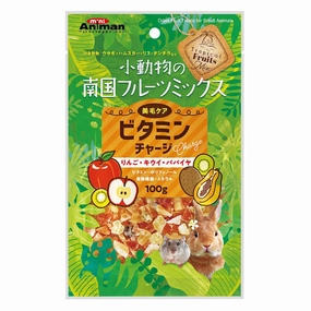 Mini Animan Dried Fruit Treats - Apple, Kiwi & Papaya for Small Animals 100g puppy starter kit puppy crate puppy collar puppy pee pad puppy food