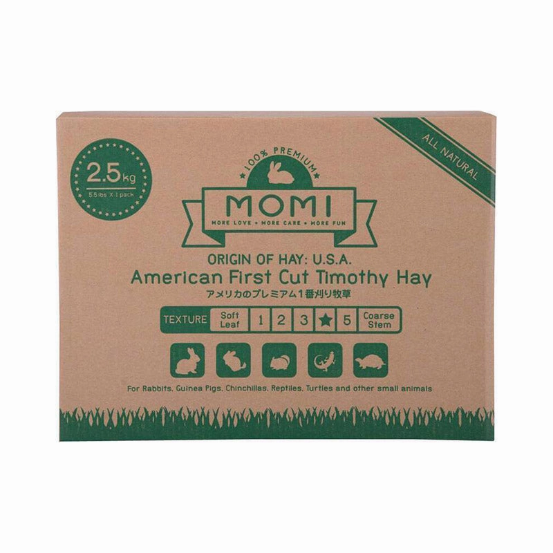 Momi First Cut Timothy Hay 2.5kg puppy starter kit puppy crate puppy collar puppy pee pad puppy food