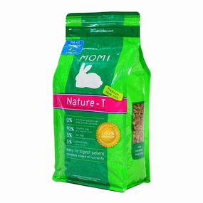 Momi Nature-T Rabbit Pellets 4lb cat vitamins cat digestive aid cat immune support cat joint supplement cat skin supplement