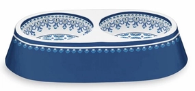 Moroccan Double Dinner, Indigo cat scratchers cat towers cat window perch cat heating pad cat calming spray