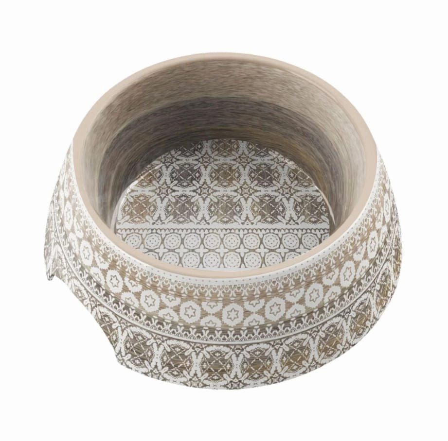 Moroccan Wood Double Wall Bowl cat climbing tree cat hammock cat steps cat grooming kit cat safety gate