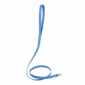 Moshiqa Balley Leather Dog Leash (Blue) puppy food dog jerky treats dog dental treats dog chicken strips organic dog food