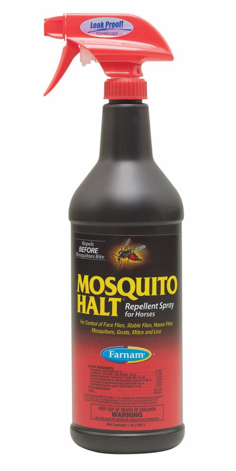 Mosquito Halt Repellent Spray for Horses, 32 oz pet shampoo pet brush pet wipes pet scissors pets comb