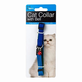 Multi-Color Cat Collar with Bell, Up to 20"L cat scratchers cat towers cat window perch cat heating pad cat calming spray