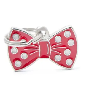 My Family USA Pet Tag - Apoxie Shapes "Charms" - Bow Tie Red dog accessories dog collar dog leash dog bowtie dog backpack