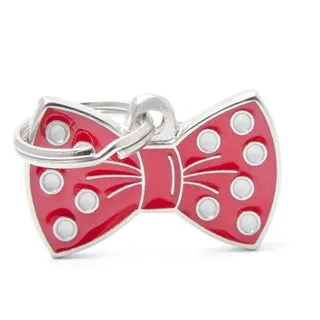 My Family USA Pet Tag - Apoxie Shapes "Charms" - Bow Tie Red dog accessories dog collar dog leash dog bowtie dog backpack