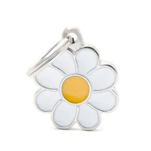 My Family USA Pet Tag - Apoxie Shapes "Charms" - Daisy - Small dog accessories dog collar dog leash dog bowtie dog backpack