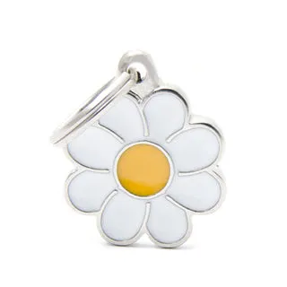 My Family USA Pet Tag - Apoxie Shapes "Charms" - Daisy - Small dog accessories dog collar dog leash dog bowtie dog backpack