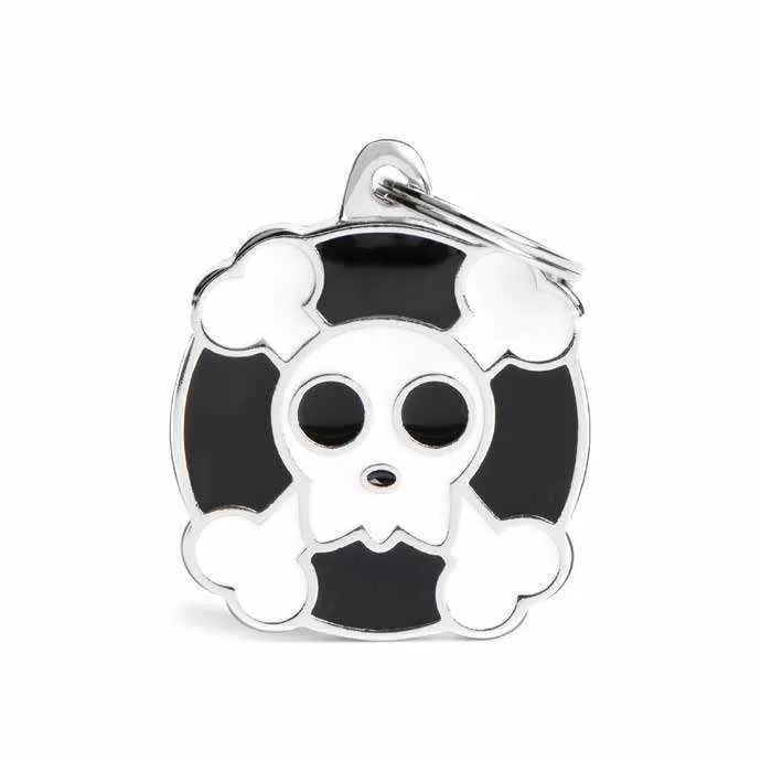 My Family USA Pet Tag - Apoxie Shapes "Charms" - Skull - Large dog accessories dog collar dog leash dog bowtie dog backpack