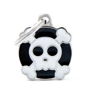 My Family USA Pet Tag - Apoxie Shapes "Charms" - Skull - Small dog accessories dog collar dog leash dog bowtie dog backpack