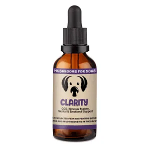 MycoDog Clarity - Mushroom Extract & Adaptogen Tincture 2fl oz 60ml Dropper pig feed piglet nutrition pig food pellets pig vitamins pig treats