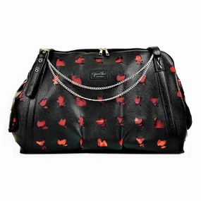 Mystere Satchel Dog Carrier dog bowtie leather collar dog charm dog party wear dog scarf set