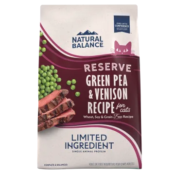 Natural Balance LID Green Pea & Venison Dry Cat Food cat treats toys for cats cat hair remover cat cleaning supplies cat food bowl