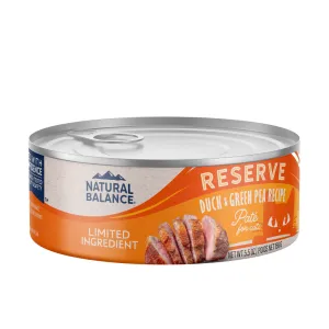 Natural Balance Limited Ingredient Reserve Duck & Green Pea Recipe Canned Wet Cat Food cat calming diffuser cat stress relief anxiety cat treats cat relaxing spray pet mood aid