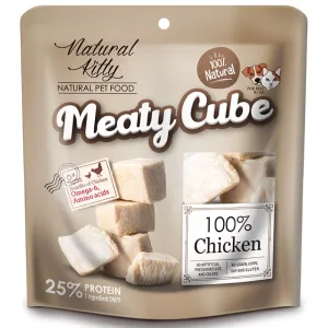 Natural Kitty Meaty Cube 100% Chicken Treats For Cats & Dogs 60g dog supplies dog food toys accessories dog bed