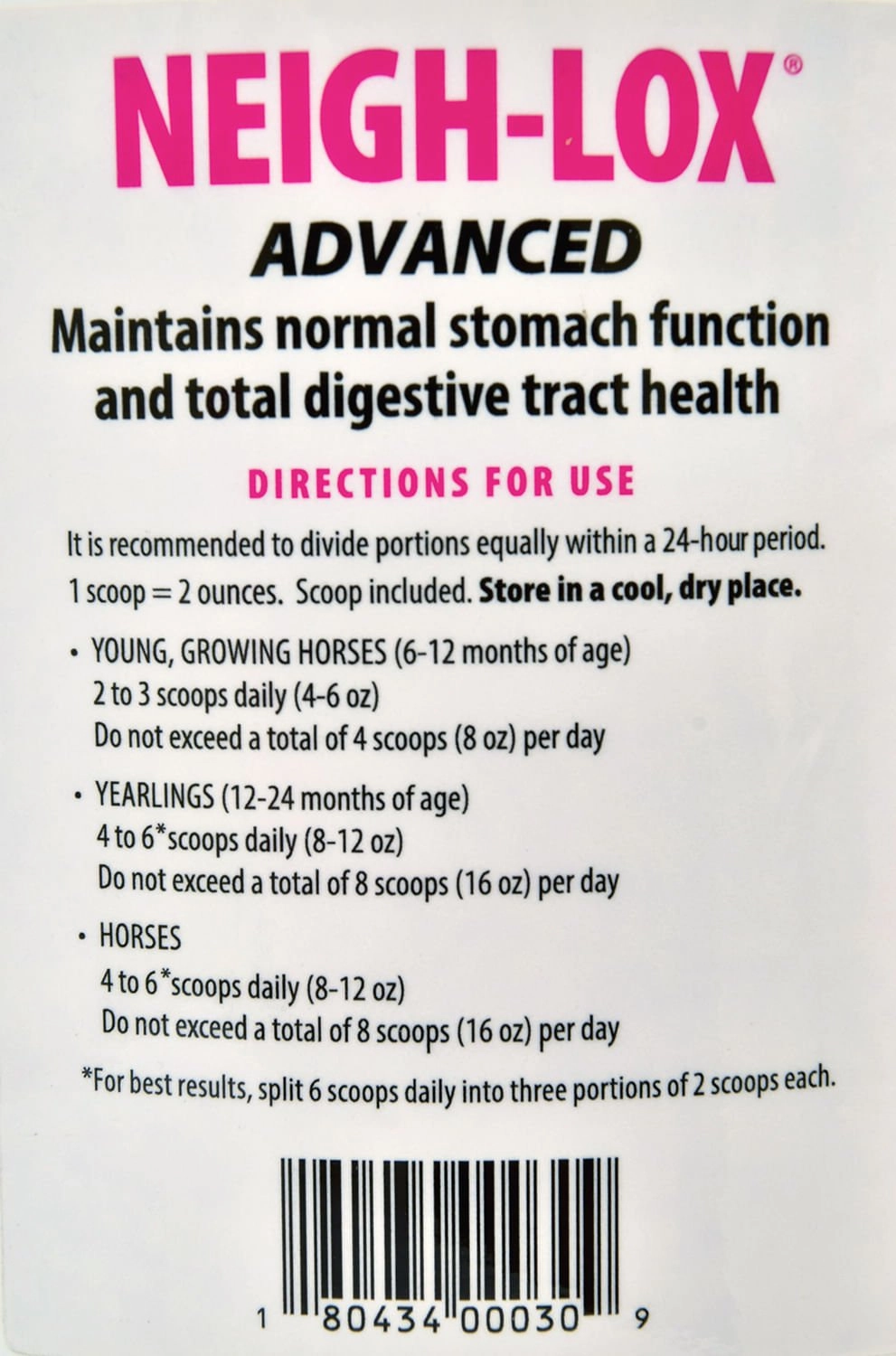 Neigh-Lox Advanced for Horse Digestive Tract Health