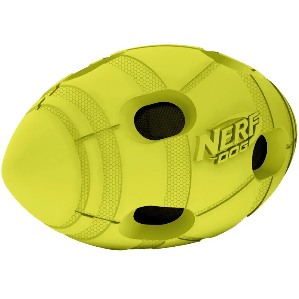 Nerf Dog Crunch Bash Football Dog Toy (Large) dog puzzle toy dog slow feeder dog treat ball dog brain toy dog feeder toy