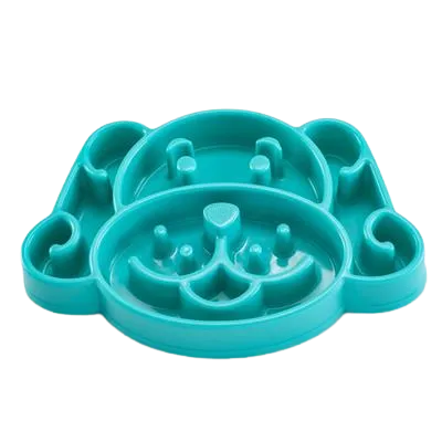 Nice Paws Slow Feeder Dog Bowl - Turquoise dog pain relief hip joint supplement senior dog care pet arthritis aid dog skin supplement