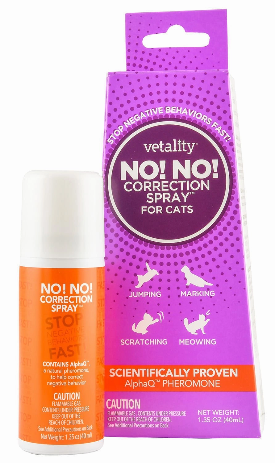 No! No! Correction Spray for Cats, 1.35 oz cat scratchers cat towers cat window perch cat heating pad cat calming spray