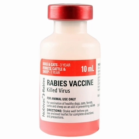 Nobivac 3 Rabies Vaccine for Dogs, Cats & Cattle (No Tags) plush dog toys fluffy dog toy dog cuddle toy dog toy set stuffed toy for dogs
