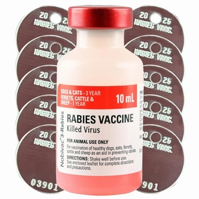 Nobivac 3 Rabies Vaccine Kit with Tags cat grooming cat shampoo cat conditioner cat comb cat grooming glove