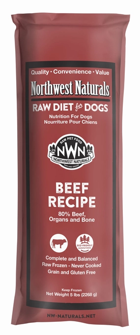 Northwest Naturals Frozen Raw Chubs - Beef - 5lb livestock health goat wellness poultry spray cattle health aid goat nutrition