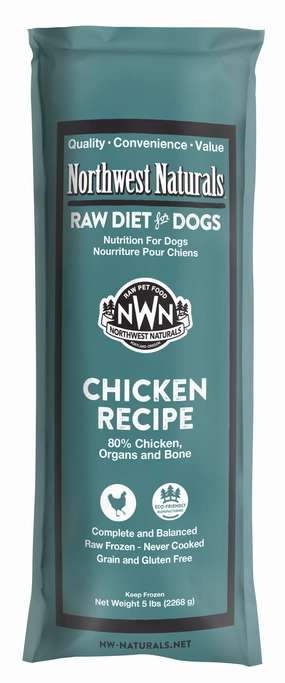 Northwest Naturals Frozen Raw Chubs - Chicken - 5lb livestock health goat wellness poultry spray cattle health aid goat nutrition