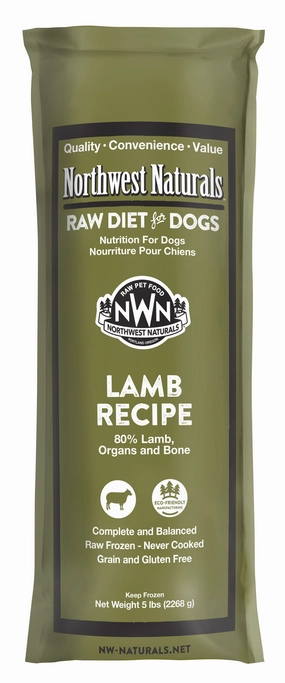 Northwest Naturals Frozen Raw Chubs - Lamb - 5lb livestock health goat wellness poultry spray cattle health aid goat nutrition