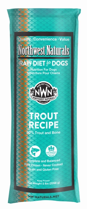 Northwest Naturals Frozen Raw Chubs - Trout - 5lb livestock health goat wellness poultry spray cattle health aid goat nutrition
