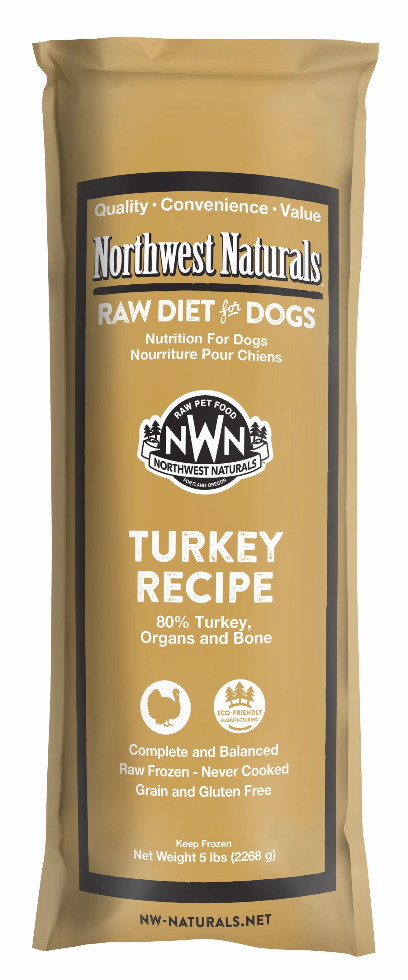 Northwest Naturals Frozen Raw Chubs - Turkey - 5lb livestock health goat wellness poultry spray cattle health aid goat nutrition