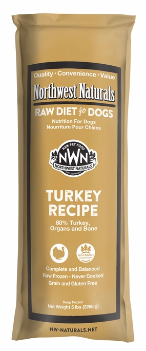 Northwest Naturals Frozen Raw Chubs - Turkey - 5lb livestock health goat wellness poultry spray cattle health aid goat nutrition