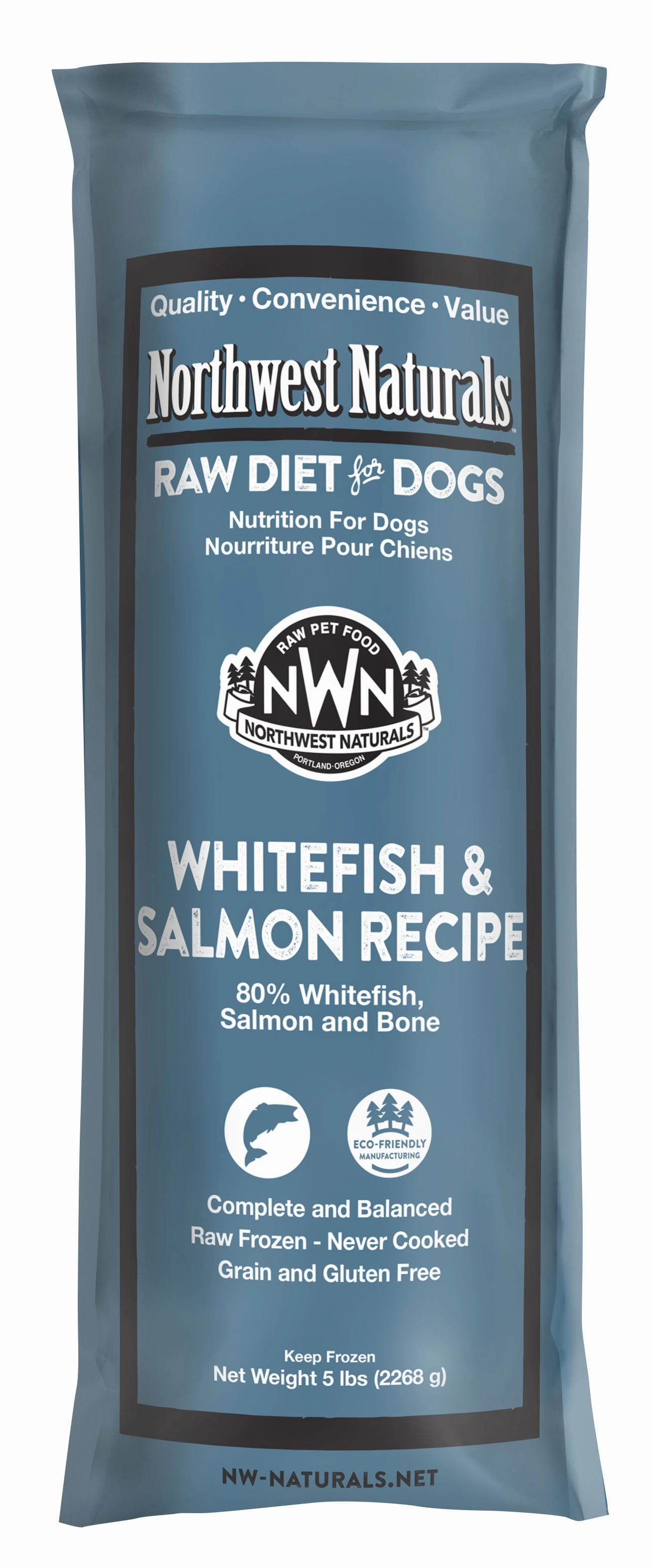 Northwest Naturals Frozen Raw Chubs - Whitefish & Salmon - 5lb livestock health goat wellness poultry spray cattle health aid goat nutrition
