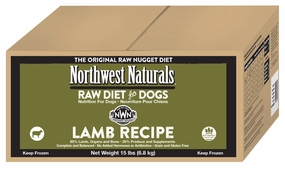 Northwest Naturals Frozen Raw Nuggets - Lamb - 15lb Box livestock health goat wellness poultry spray cattle health aid goat nutrition